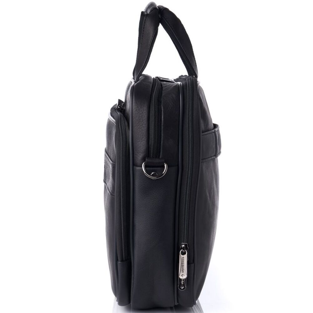 Alpine Swiss Messenger Bag Leather 15.6 Laptop Briefcase Portfolio Business Case - Picture 8 of 10